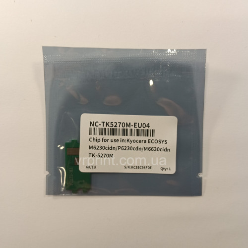 Чип для картриджа Kyocera TK-5270 Magenta 6K